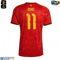 Moški Nogometni dresi Belgija Jeremy Doku #11 Domači SP 2026 Kratek Rokav